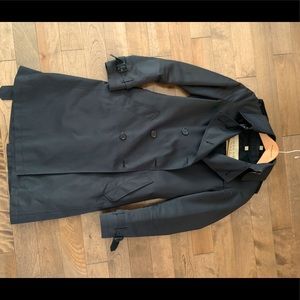 Burberry Brit Black Trench with removable wool liner US2